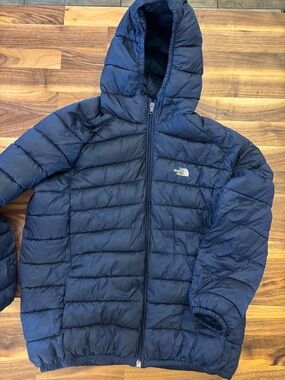 The North Face Navy Kids Puffer Hooded Jacket